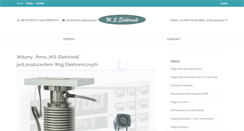 Desktop Screenshot of ms-elektronik.pl
